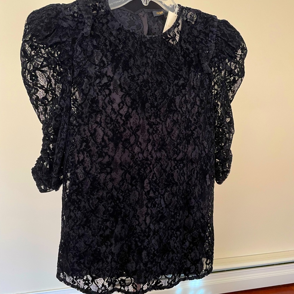 Black lace top